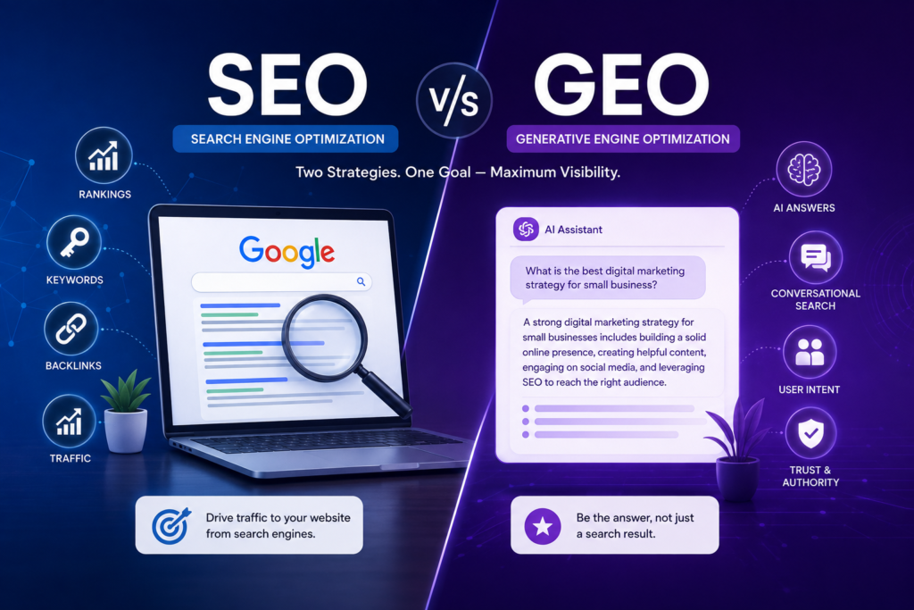 Differences between SEO & GEO